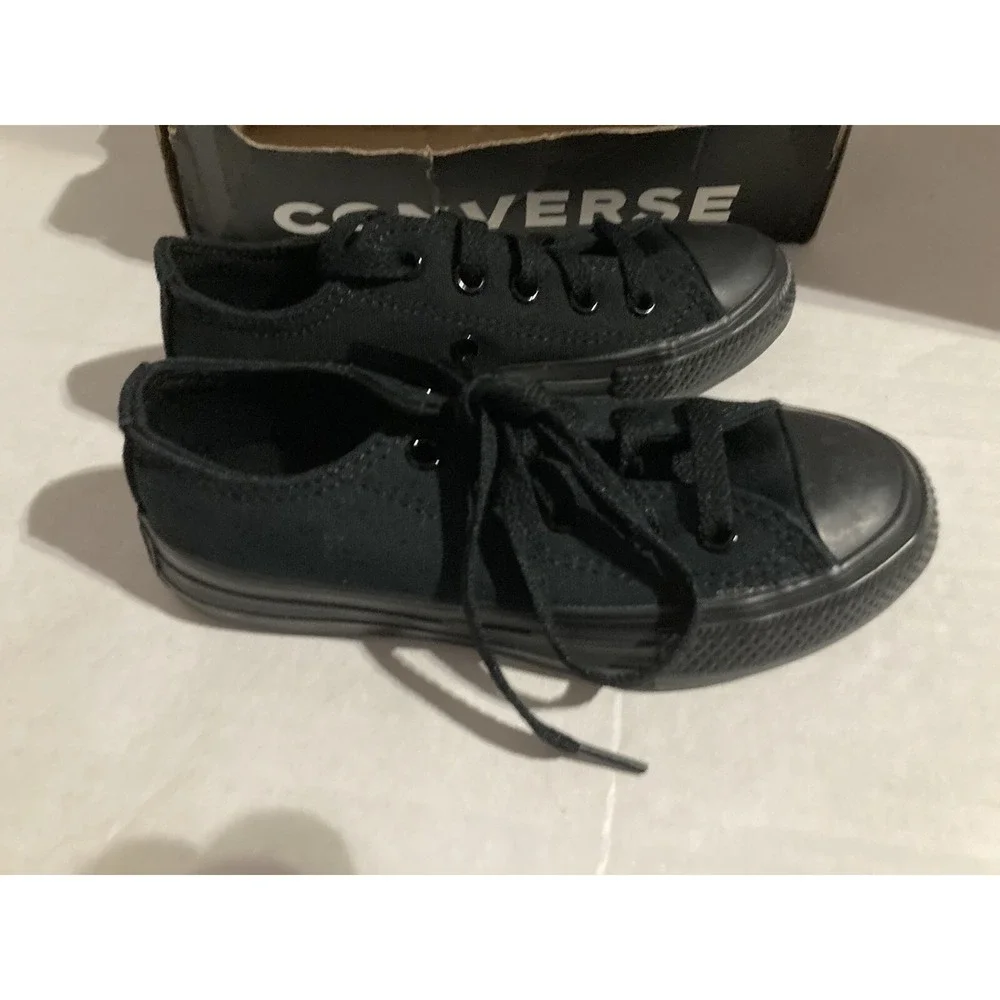 Converse All Star Boys 11 Little Kids Low Top Shoes 314786F  Black j323